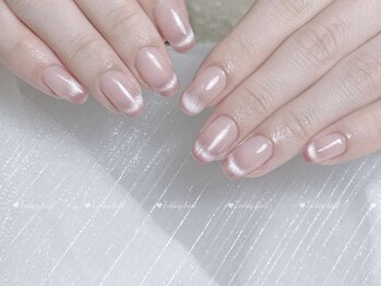 トゥデイネイル(Today.Nail)/ピンクマグネットフレンチ