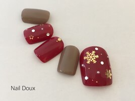 冬のフットネイル☆雪の結晶