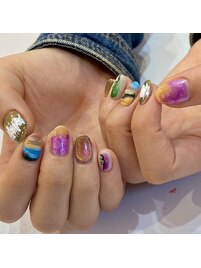 個性派デザインネイル