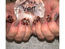 ＃レオパードネイル　＃フラッシュネイル＃ラメネイル＃冬ネイル