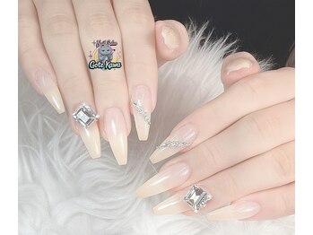 グラデーション、シンプルネイル