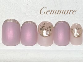 オーロラマットキラキラネイル