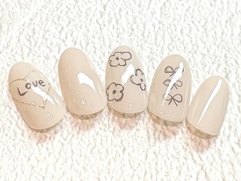 ネイルサロンクロエ (Nail Salon CHROE)/らくがきネイル