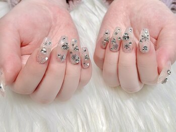 スカルプ 雪の結晶×stone.