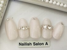 ネイリッシュサロン エー(Nailish Salon A)/シンプルキラキラ