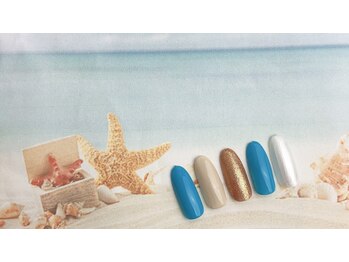 ネイルサロン&スクール ジーナ(GINA)/ぱっきりブルーは夏の定番!