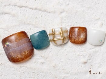 アイネイルズ 横浜WEST店(I-nails)/インクフットネイル9480円