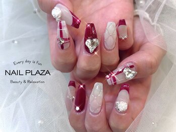 ネイルプラザ 河原町OPA店(NAIL PLAZA)/チェックネイル