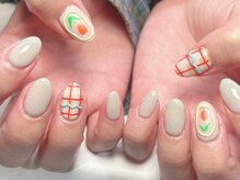 ジョアネイル(JOA Nail)/定額/マット/フラワー/手描き