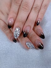 フワフワ(fuwa-fuwa)/黒グラデーション