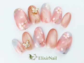 エリクサーネイル 新橋(Elixir Nail)/定額c やり放題/クーポン使用