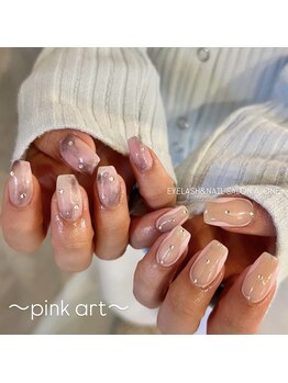 ピンクニュアンスネイル