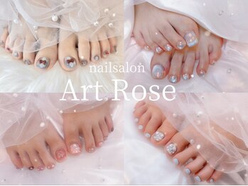ネイルサロンアンドネイルスクールアートローズ 町田店(Art Rose)の写真/足元綺麗に！流行りのフットネイルで指先から気分UP♪カラー豊富であなただけのデザインを◎