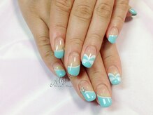 ネイルサロン ビューティーマジック 川口店/ シンプルフレンチネイル