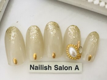 ネイリッシュサロン エー(Nailish Salon A)/ラメグラデーション