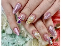 ディーネイル 京橋(D-nail)/【岡田】キラキラ×シェルネイル