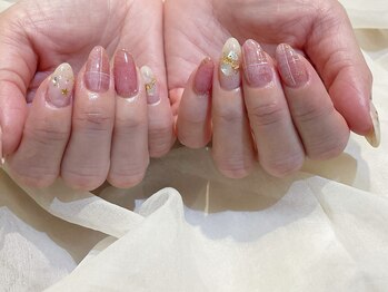 ネイルズ ララ(nails Lala)/ふんわりチェック