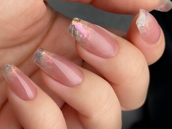 ネイルサロンクレール(CLAIR)/先端クリアグラデーション