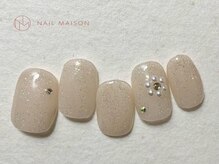 ネイルメゾン 梅田(NAIL MAISON)/キラキラお花ジュエルストーン