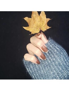 マグネットネイル　フレンチ