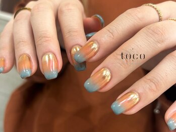 トコ(toco)/orange × blue