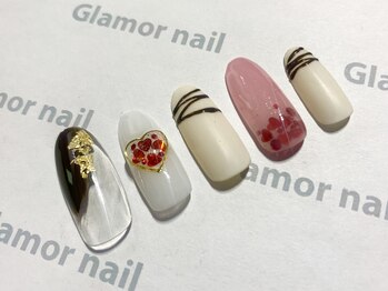 グラマーネイル(Glamor nail)/バレンタイン×チョコテイスト