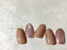 キキネイル 二子玉川(kikinail)/1月定額B 雪の結晶ネイル