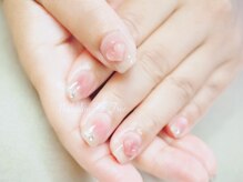 タイニーツリー(Tiny Tree)/100 クリアハート&チークネイル