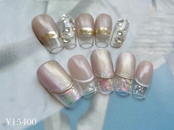 コルソケーツー 梅田茶屋町(corso k-two)/長さ出し×クリアネイル[茶屋町]