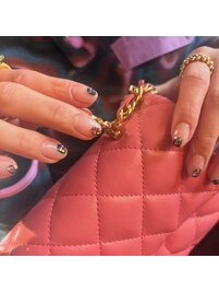 クリアネイル　ビジューネイル