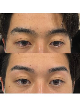 バーバーミキ 塚本(BARBER MIKI)/キリッと上がるストレート眉