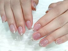 ネイルマジック 仙台一番町店(NAIL MAJIC)/人気の上品ラメフレンチネイル☆