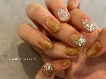 マリーネイルズ 心斎橋店(MARIE NAILS)/新規様¥7,700 べっ甲 0822a