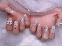 スノーネイルサロン 新宿店(Snow nail salon)/リボンチェックキルティング