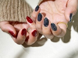 冬ネイル/フラッシュ/藤沢