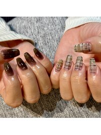 チェックネイル