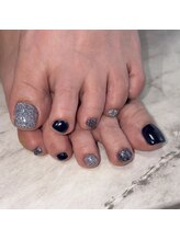 リノネイル(Lino Nail)/ワンカラー×フラッシュ