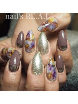 ネイルズリアル(nail's REAL)/ニュアンスマーブル