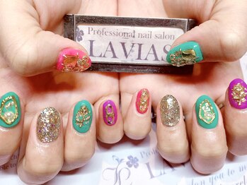 プロフェッショナル ネイルサロン ラヴィアス(LAVIAS)/【ジェル】10本アートし放題