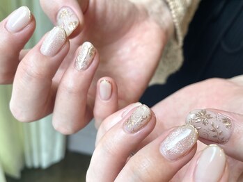 アメリアンドカシェット(Amelie&Cachette)/ウェディングネイル：maika