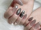 グレージュ/上品/キラキラ