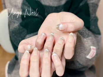 ウサギネイル 新大久保店(usagi nail)/マグネットフレンチ秋可愛い