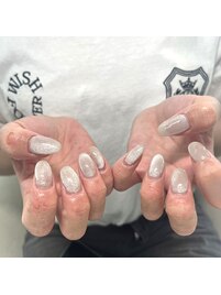 マグネットネイル×ホワイト