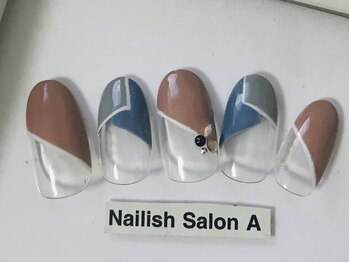 ネイリッシュサロン エー(Nailish Salon A)/モザイクフレンチ