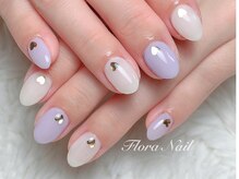 フローラネイル(Flora Nail)/シンプルネイル（ハートホロ）
