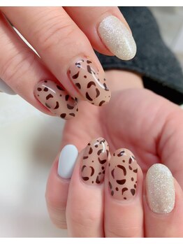 ネイルサロン ティアラリュクス 市川北口店(Tiara Luxe)/ヒョウ柄ネイル