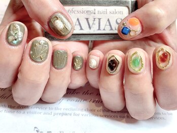 プロフェッショナル ネイルサロン ラヴィアス(LAVIAS)/【ジェル】10本アートし放題