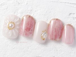 春色フラワー細フレンチ¥10550