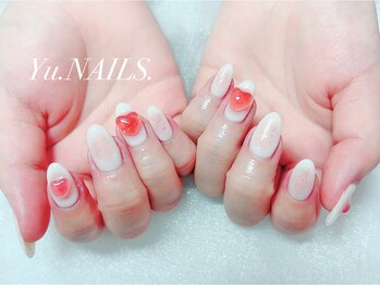 ユーネイルズ 恵比寿(Yu.NAILS.)/UVハート◎after◎チーク