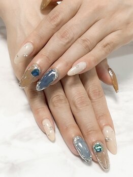 ミネイル(3nail)の写真/《19：00～4：00営業＊定額メニュー¥10000》都合に合わせて通いやすい深夜営業サロン！持ち込みデザインも